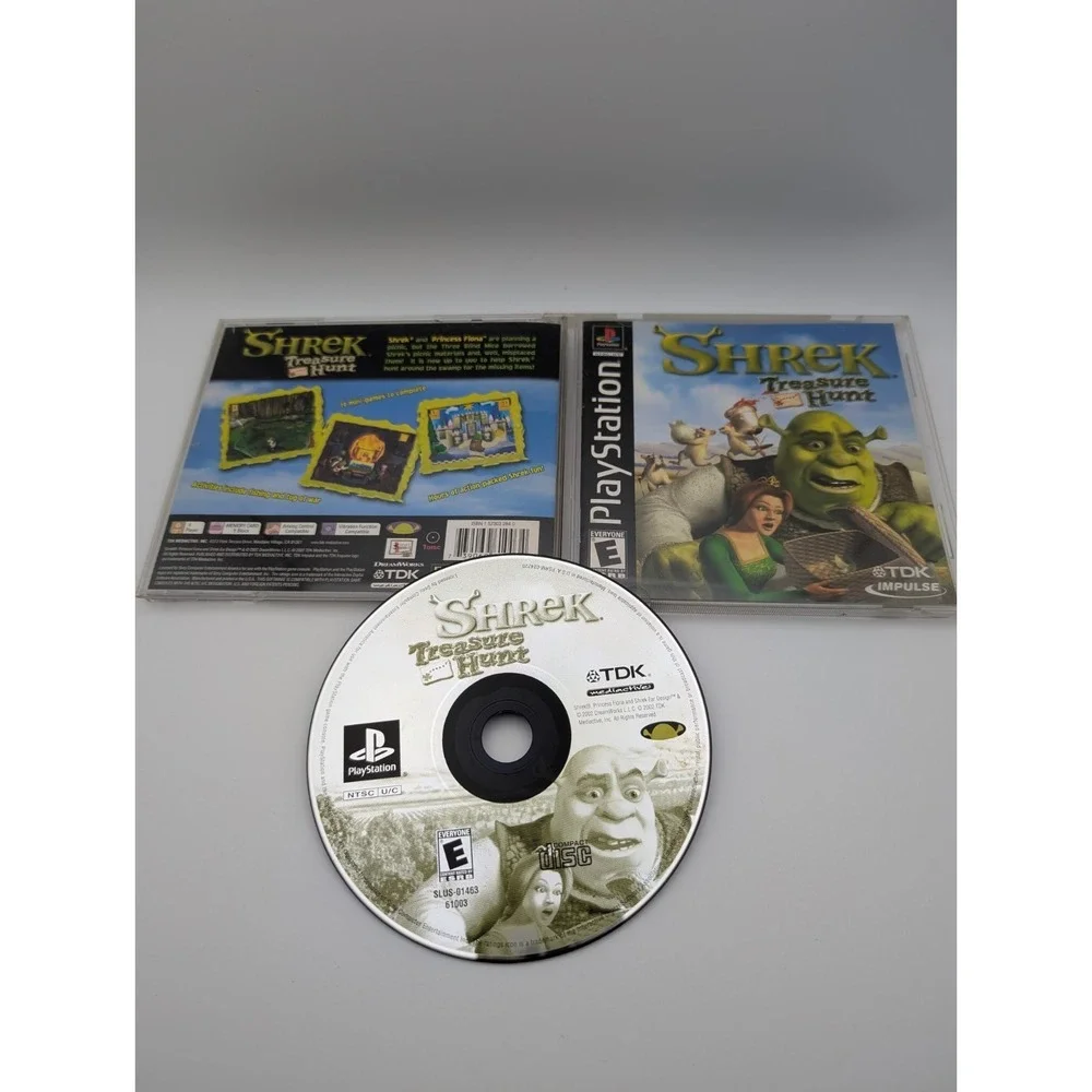 Shrek: Treasure Hunt (Sony PlayStation 1, 2002) Ps1 Complete CIB